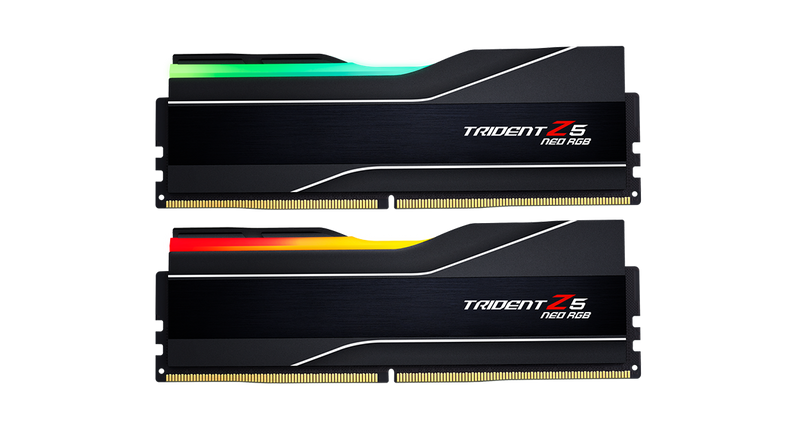 G.SKILL 48GB Kit (2x24GB) Trident Z5 Neo RGB Black 黑色 F5-6000J2636H24GX2-TZ5NR DDR5 6000MHz CL26 Memory (AMD EXPO)