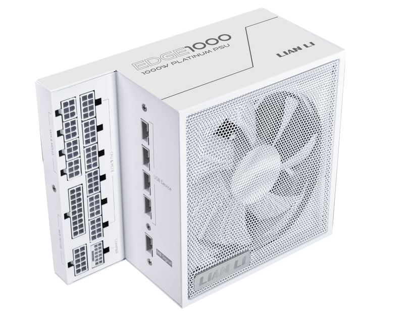 LIAN LI EDGE 1000W White White ATX 3.1 80 Plus Platinum Full Modular Power Supply 