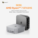 BEELINK BL/SER8 (32G+1T SYSTEM) Mini PC (AMD Ryzen 7 8745HS / 32GB DDR5 Ram / 1TB SSD / Windows 11 Pro) CS-BSE874A