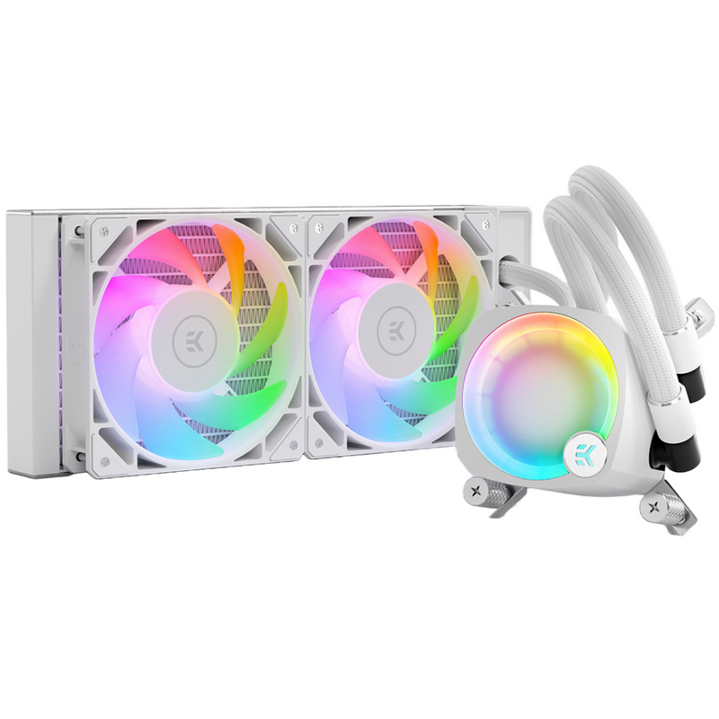 EKWB EK-Nucleus AIO CR240 Lux D-RGB WHITE 白色 240mm Liquid CPU Cooler 3831109897843
