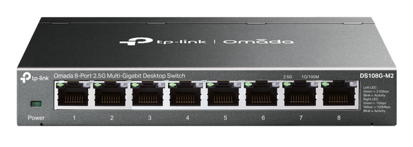 TP-Link DS108G-M2 Omada 8-Port 2.5G Multi-Gigabit Unmanaged Desktop Switch 