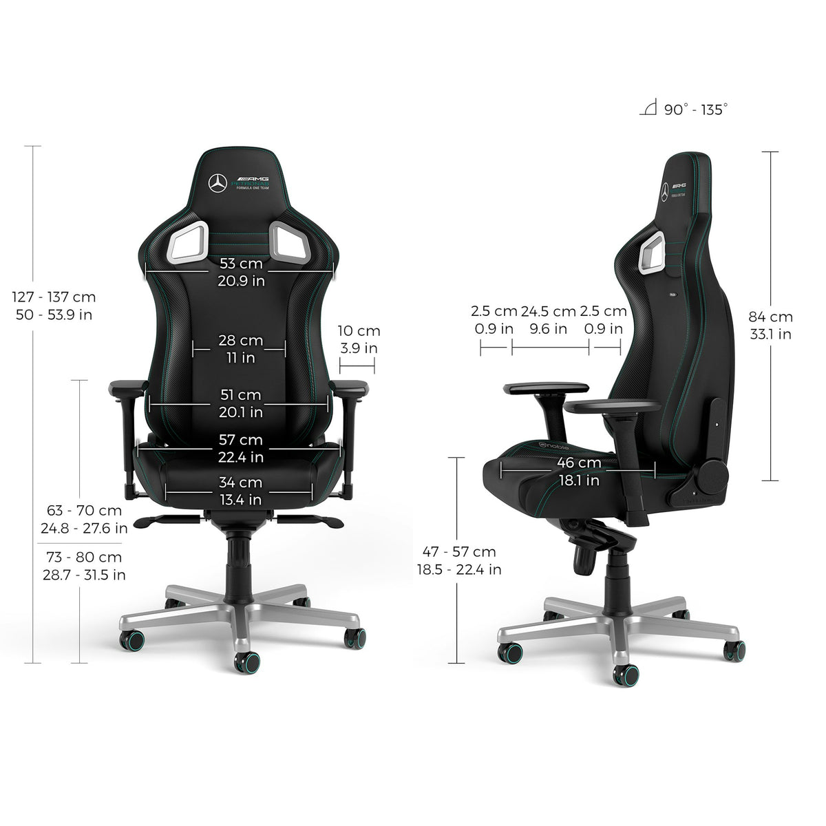 noblechairs EPIC Mercedes-AMG Petronas F1 Team Edition