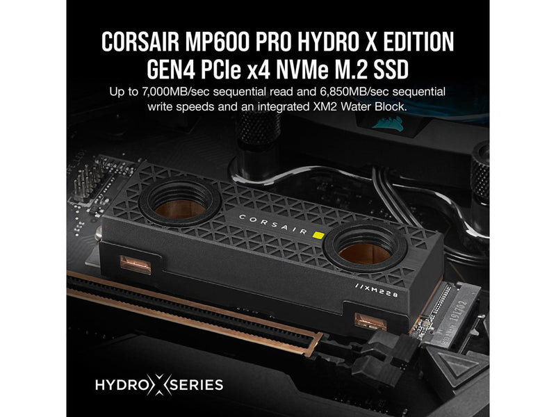 CORSAIR 2TB MP600 PRO XT Hydro X Edition CSSD-F2000GBMP600PHXT M.2 2280 PCIe Gen4 x4 SSD 