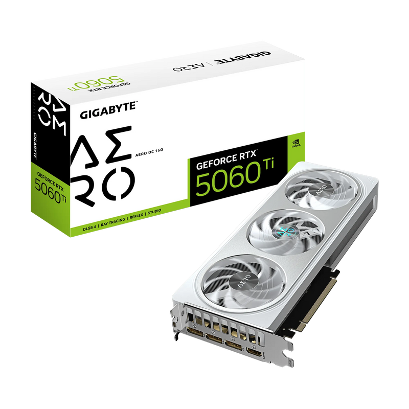 GIGABYTE GeForce RTX 5060 Ti AERO OC 16GB GDDR7 GV-N506TAERO OC-16GD
