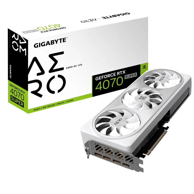 GIGABYTE GeForce RTX 4070 Super AERO OC 12GB GDDR6X GV-N407SAERO OC-12GD