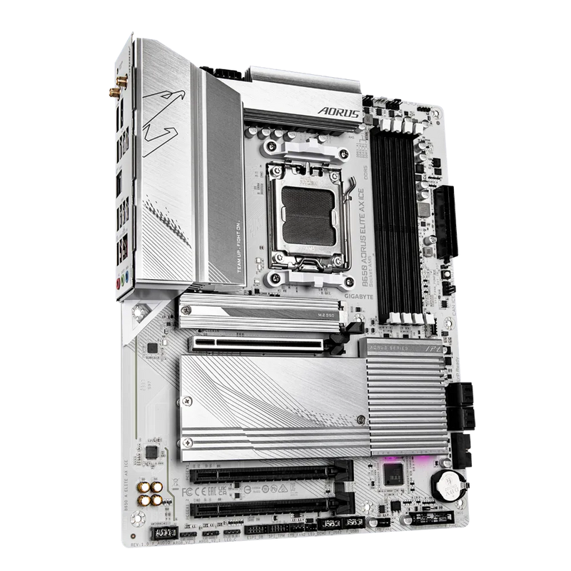 GIGABYTE B650 AORUS ELITE AX ICE DDR5,Socket AM5 ATX Motherboard white motherboard 