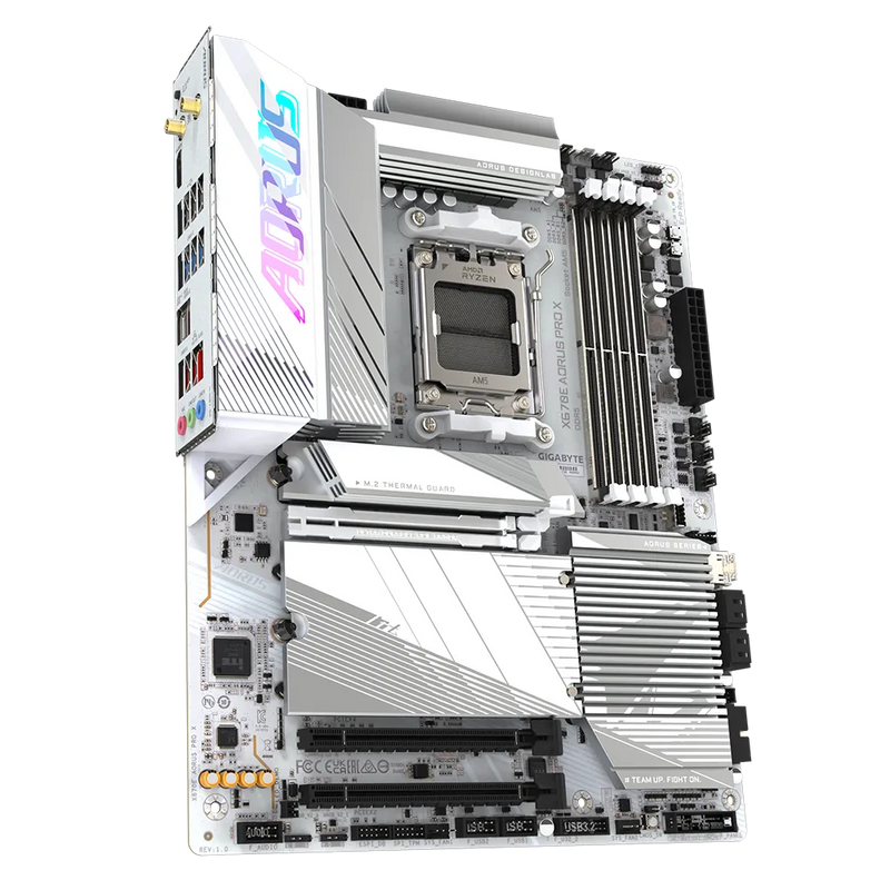 GIGABYTE X670E AORUS PRO X DDR5,Socket AM5,Wi-Fi 7 ATX Motherboard white motherboard 