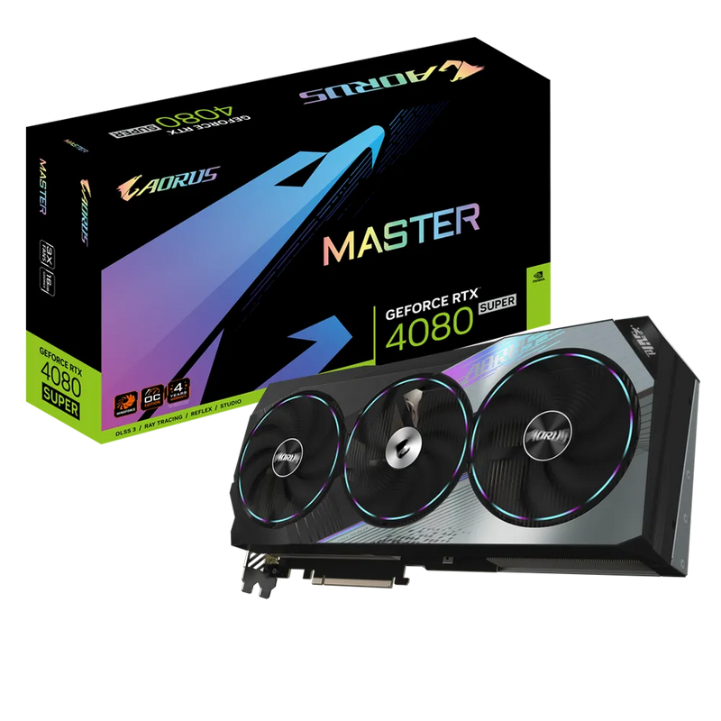 GIGABYTE GeForce RTX 4080 Super AORUS MASTER 16GB GDDR6X GV-N408SAORUS M-16GD