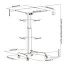 Brateck FWS07-1 (白色)升降辦公枱 (DK-FWS07) (代理直送)(不包安裝)