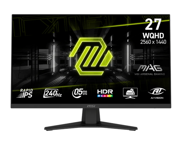 [最新產品] MSI 27" MAG 274QF X24 240Hz 2K QHD Rapid IPS (16:9) 電競顯示器 (MO-MA27X24)