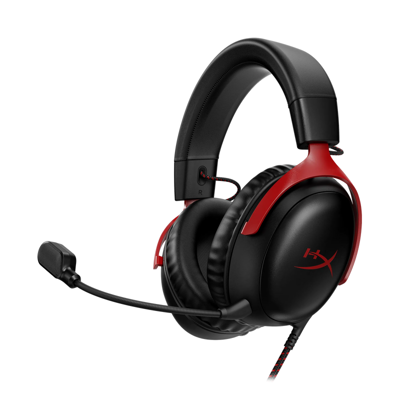 HyperX Cloud III - Gaming Headset (Black/Red) - 727A9AA