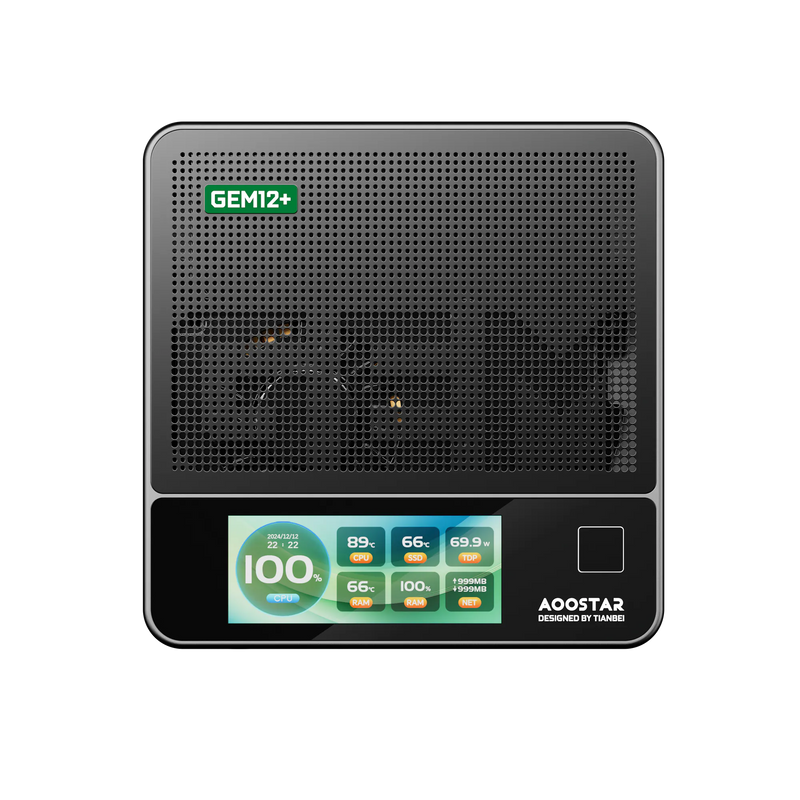 AOOSTAR GEM12+ PRO Mini PC (AMD Ryzen 7 Pro 8845HS / 32GB DDR5 Ram / 1TB SSD / Windows 11 Pro)