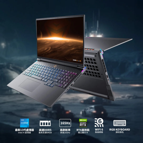 Machenike Light 16 / Intel® Core™ i9-13900HX / NVIDIA Geforce RTX4070,8GB GDDR6 / 16" 2K QHD 165Hz Montior / IPS panel / DDR5 16GB / 1TB SSD / Window 11 (2年保養)