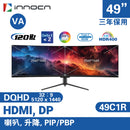 INNOCN 49" 49C1R 120Hz DQHD 5120x1440 VA (32:9) 曲面電競顯示器 (MO-IN49C1R)