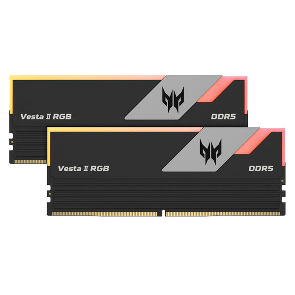Acer Predator 32GB Kit (2x16GB) VESTA II RGB Black 黑色 BL.9BWWR.327 DDR5 6000MHz CL30 Memory AMD EXPO & Intel XMP 3.0 (RM-AV5D32B)