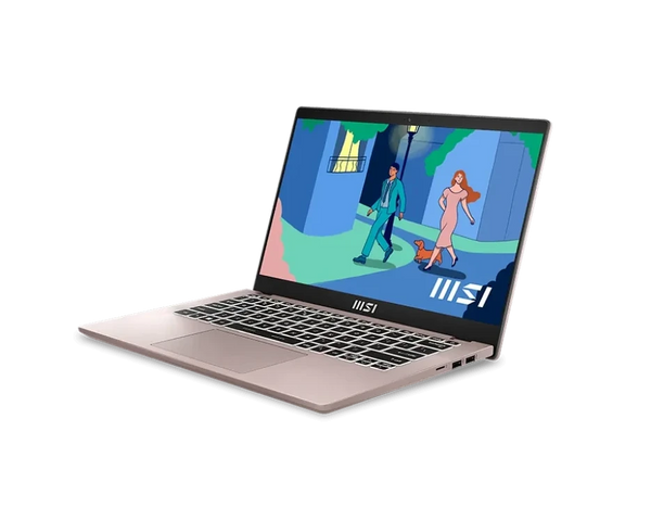 MSI Modern 14 C12MO 14" Beige Rose Pink i5-1235U/16GB/512GB/Intel Iris XE/Win11 Home ‎Thin and Light Business Notebook 