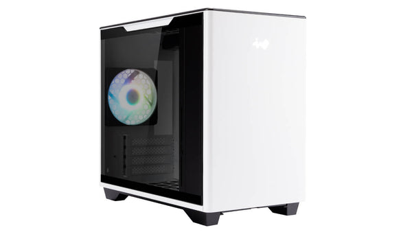 InWin A3 White White Tempered Glass Micro-ATX Case IW-CS-A3WHI-1AM120S 