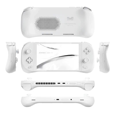AYANEO GEEK 1S (7"/7840U/32G/512G/W11H/2 years warranty/50.25Wh) -Sky White handheld game console licensed in Hong Kong