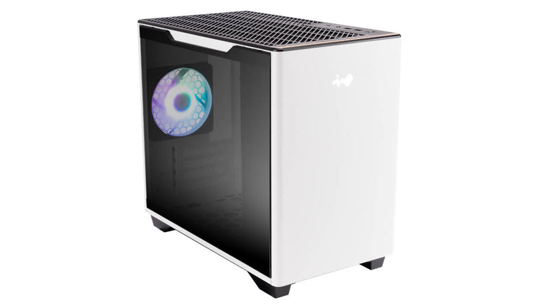 InWin A3 White White Tempered Glass Micro-ATX Case IW-CS-A3WHI-1AM120S 