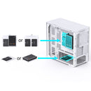 JONSBO D300 White 白色 無立柱曲面全景玻璃 MATX Case