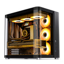 JONSBO TK-2 Black 黑色 無立柱側透全景 ATX Case 支援背插式主機板 TK2-BK