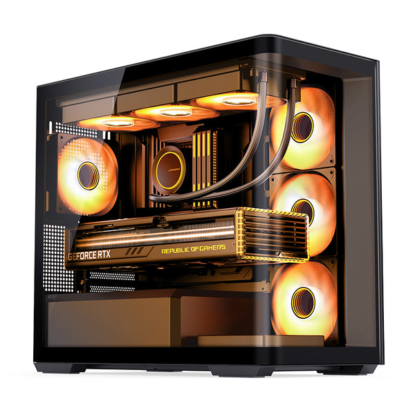 JONSBO D300 Black 黑色 無立柱曲面海景房 Micro-ATX Case