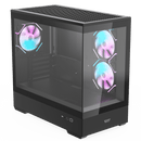 darkFlash MOTI 鏡之島 Black 黑色 MATX Case 附3把ARGB風扇 (CA-DMOTI3B)