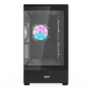 darkFlash MOTI 鏡之島 Black 黑色 MATX Case 附3把ARGB風扇 (CA-DMOTI3B)