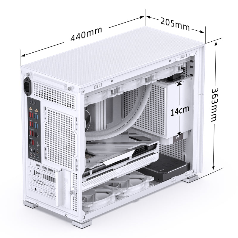 JONSBO D31 MESH White 白色 Tempered Glass ATX Case