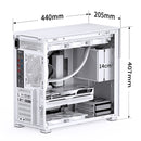 JONSBO D41 Standard Screen 副屏版 White 白色 Tempered Glass ATX Case