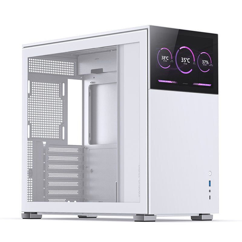 JONSBO D41 STD Screen 副屏版 White 白色 Tempered Glass ATX Case