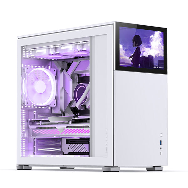 JONSBO D41 STD Screen 副屏版 White 白色 Tempered Glass ATX Case