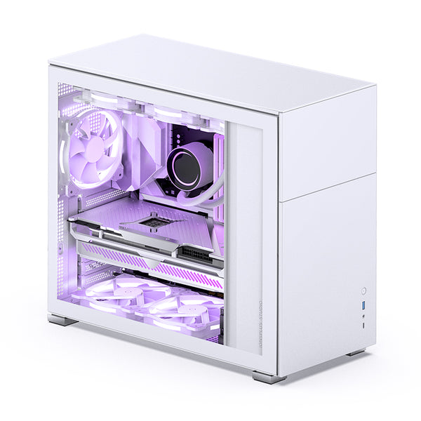 JONSBO D41 STD White White Tempered Glass ATX Case 