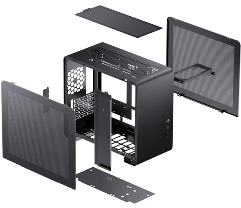 JONSBO U4 Mini Black 黑色 MESH Micro-ATX Case 支援背插式主機板