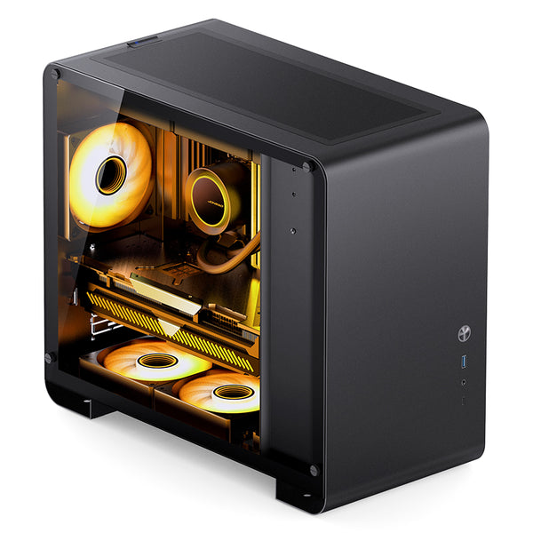 JONSBO U4 Mini Black 黑色 Tempered Glass MATX Case 支援背插式主機板