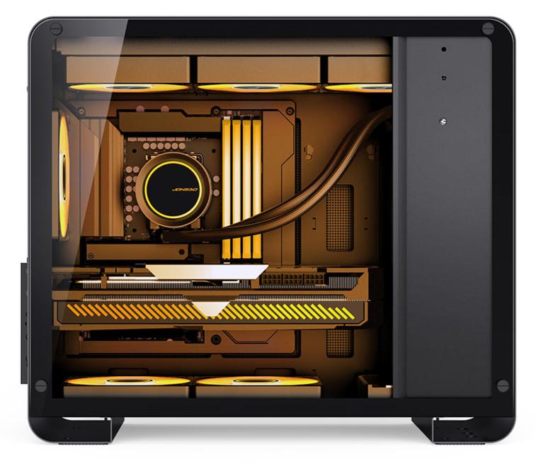 JONSBO U4 Mini Black 黑色 Tempered Glass MATX Case 支援背插式主機板