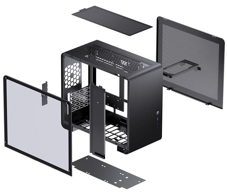 JONSBO U4 Mini Black 黑色 Tempered Glass MATX Case 支援背插式主機板