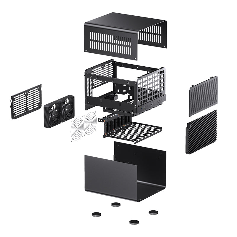 JONSBO N3 BLACK Mini-ITX Case (可裝8隻3.5" HDD)