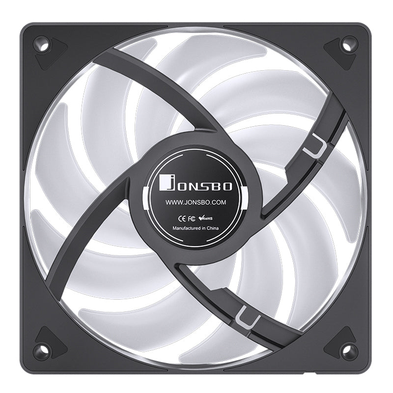 JONSBO SL-120 Black Reversed 12CM PWM ARGB Case Fan SL-12BRN