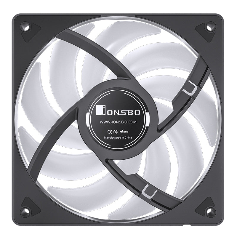 JONSBO SL-120 Black 黑色 Reversed 反葉 12CM PWM ARGB Case Fan SL-120BRN