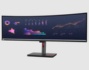 Lenovo ThinkVision P49w-30 49" DQHD 5120x1440 (32:9) Borderless IPS 3800R Curved Display - 63DBRAR1MY