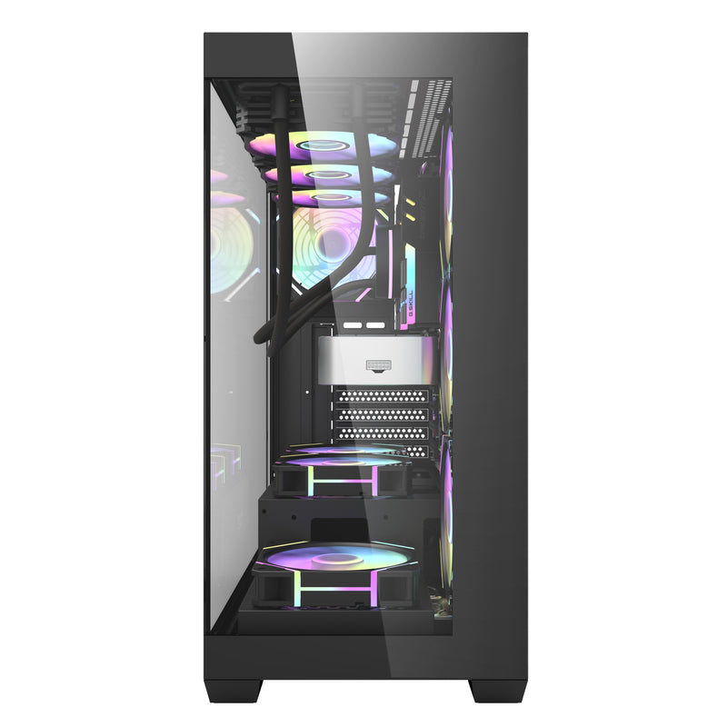 darkFlash DS900 Black Black pillar-less panoramic ATX Case without fan (CA-DS900GB) 
