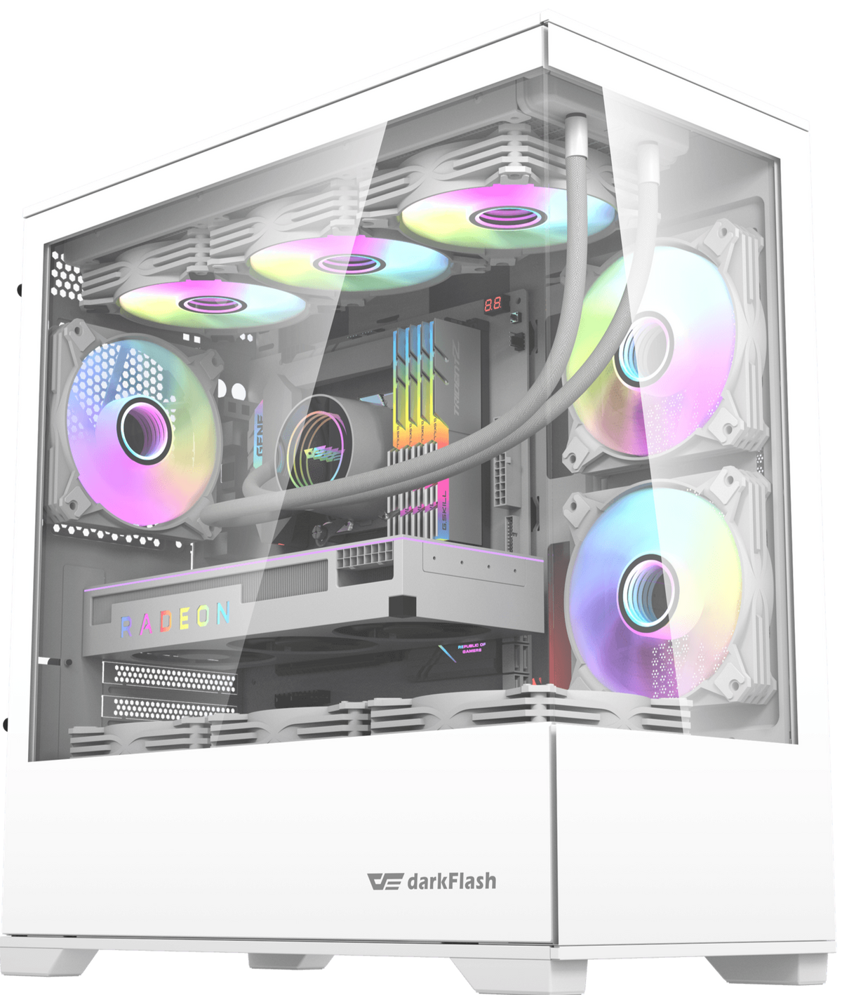 darkFlash DK415P White 白色MATX Case 不含風扇(CA-DK415PW)
