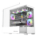 darkFlash DK415P White 白色 MATX Case 不含風扇 (CA-DK415PW)