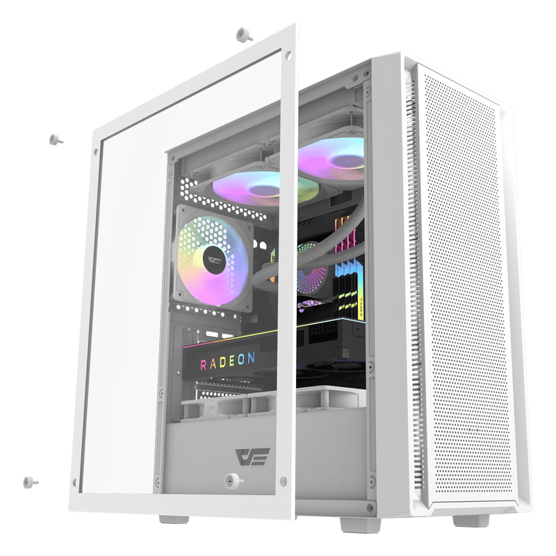 darkFlash DK353MINI White White Micro-ATX Case without fan (CA-DK353MW) 
