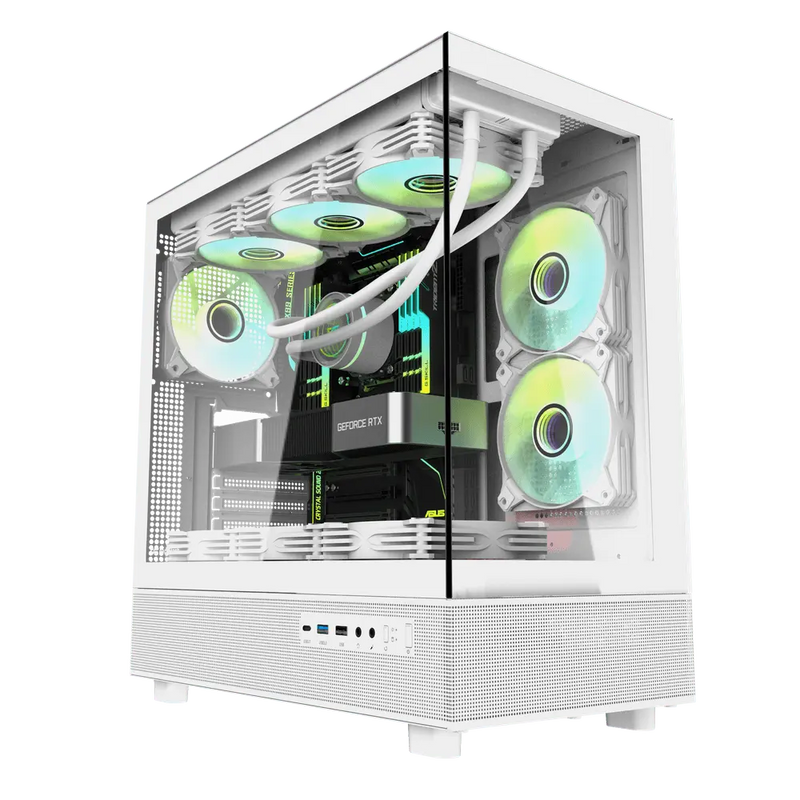 darkFlash DPX90 ATX Case White (with 3 ARGB fans) CA-DPX90W 