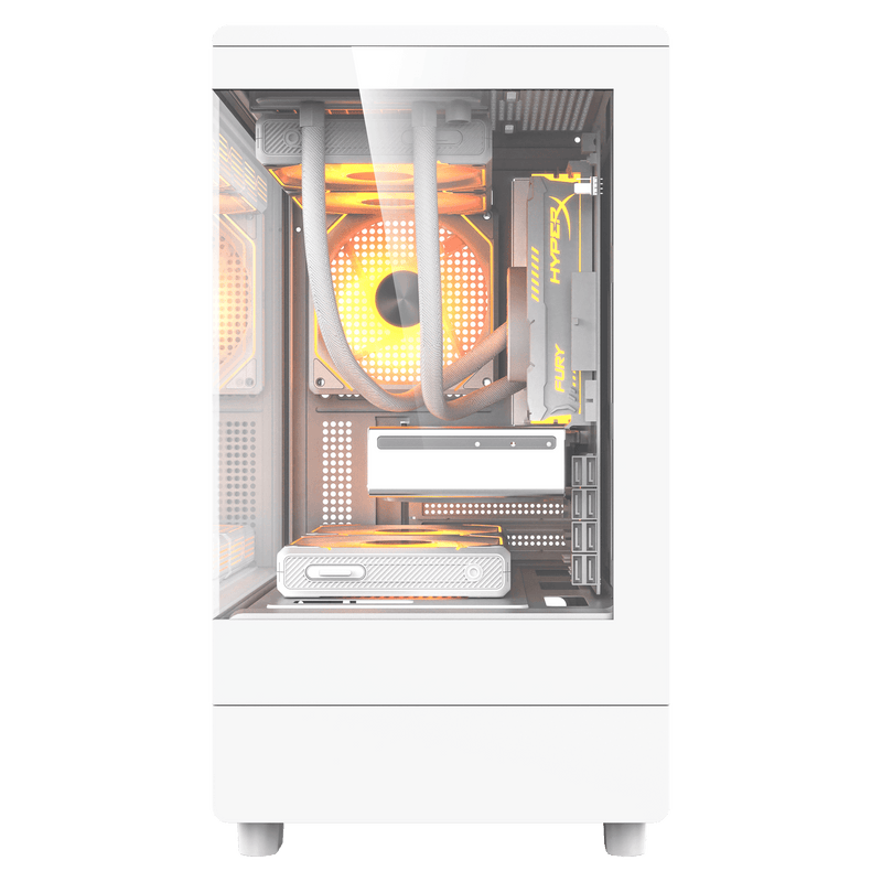 darkFlash DB330M White White Micro-ATX Case (CA-DB330MW) 
