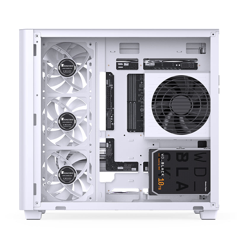 JONSBO TK-3 White 白色 曲面玻璃全景 ATX Case 支援背插式主機板