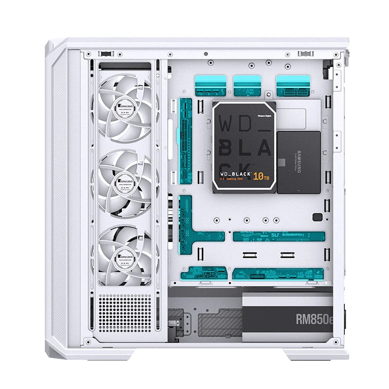 JONSBO D400 White 白色 無立柱曲面全景玻璃 ATX Case