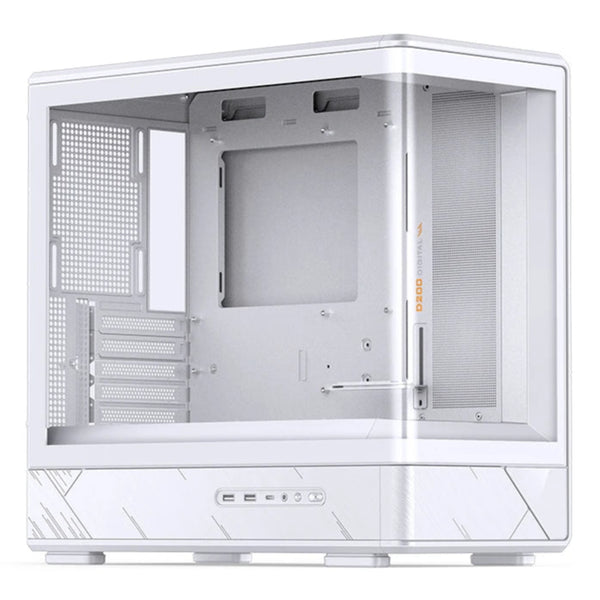 JONSBO D200 White 白色 數碼屏幕玻璃 MATX Case